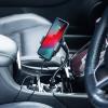 スマートフォン用車載ホルダー 自動開閉 オートホールド Qi充電 ワイヤレス充電 ドリンクホルダー取り付け iPhone