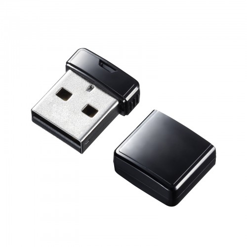 超小型USBメモリ 8GB USB2.0 USB Aコネクタ ブラック【メモリダイレクト】