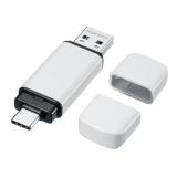 USBメモリ 16GB USB 5Gbps USB A USB-Cコネクタ キャップ式 ホワイト