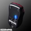 超小型Bluetoothマウス ブルーLEDセンサー 3ボタン 静音 超小型 モバイル向け ブラック
