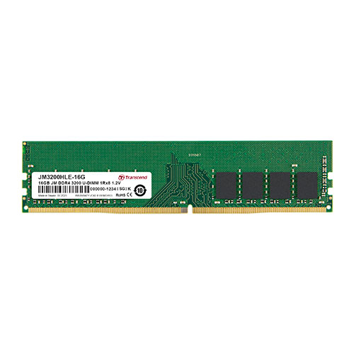 デスクトップPC用メモリ 16GB DDR4-3200 PC4-25600 U-DIMM Transcend製【メモリダイレクト】