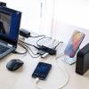 充電ポート付きUSBハブ 7ポート USB3.2 Gen1 充電ポート×2 セルフパワー ACアダプタ付 ポータブルHDD対応