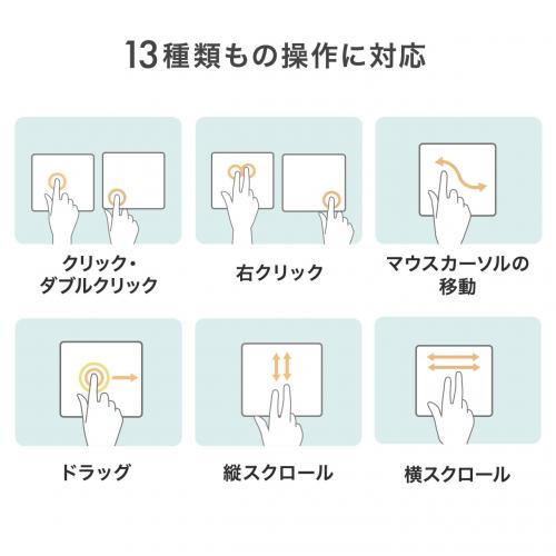 タッチパッド トラックパッド タッチマウス USB接続 有線 薄型