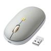 【セール】充電式マウス ワイヤレスマウス 静音マウス フラットマウス 薄型マウス 3ボタン ブルーLED グレー