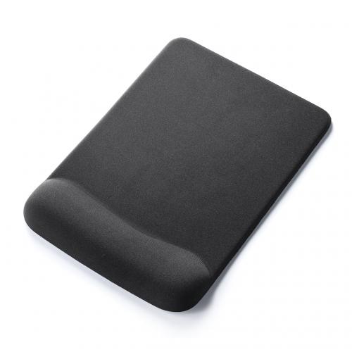 【アウトレット】ジェルリストレスト付きマウスパッド ブラック