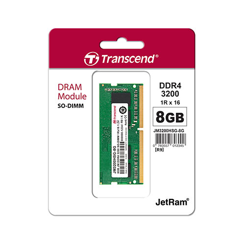 ノートPC用メモリ 8GB (8GB×1枚) DDR4-3200 PC4-25600 SO-DIMM Transcend 増設メモリ