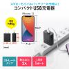 【アウトレット】USB充電器 2A出力 ブラック