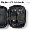 【アウトレット】スマートキーケース スマートキー2個収納 カード2枚収納 防水 防塵 止水ファスナー 外側ポケット付き キーリング付属 カーキ