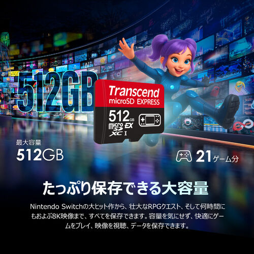 microSD Express 256GB Nintendo Switch2動作確認済 最大転送速度900MB