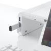 【アウトレット】USB Type-C接続ハブ付き机上ラック(ホワイト)