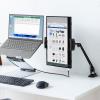 【アウトレット】モバイルモニタースタンド クランプ式 15.8インチ 15.6インチ 360度回転 伸縮アーム モバイルディスプレイ タブレット