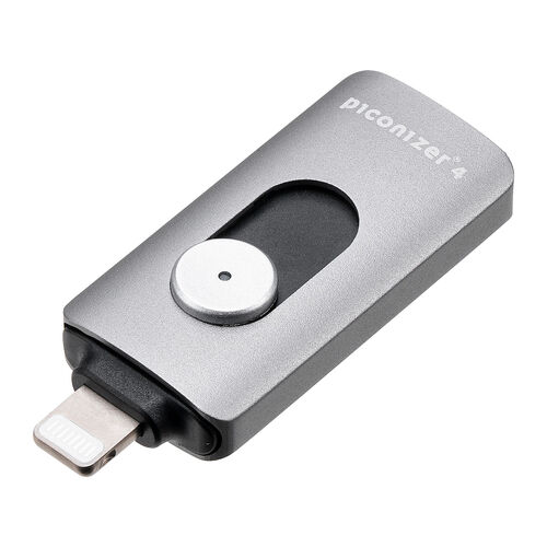 【アウトレット】Piconizer 4 256GB USBメモリ グレー Lightning USB Type-C iPhone Android 対応 MFi認証品