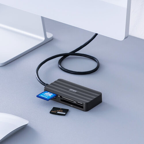 マルチカードリーダー SD microSD CF xDピクチャーカード MS対応 5 in