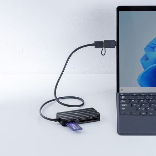 マルチカードリーダー SD microSD CF xDピクチャーカード MS対応 5 in