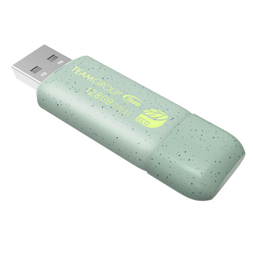 USBメモリ 128GB 再生プラスチック USB 3.2 Gen1 キャップ式 Team C175 ECO