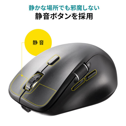 横スクロール Bluetoothマウス サイドホイール搭載 マルチペア 横スクロール Bluetoothマウス サイドホイール搭載 マルチペア
