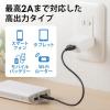 【アウトレット】USB充電器 1ポート 2A コンパクト PSE取得 iPhone/Xperia充電対応