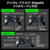 【アウトレット】16ボタン ゲームパッド 全ボタン連射対応 Xinput対応 振動機能付 日本製高耐久シリコンラバー使用 Windows専用 マットブラック