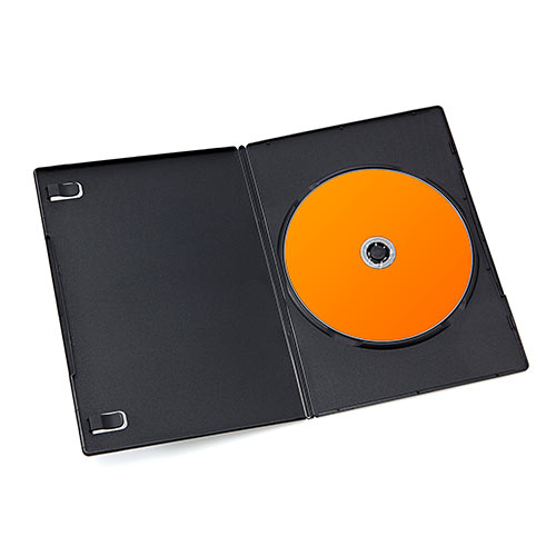 薄型 DVDトールケース 1枚収納 厚さ7mm 50枚セット ブラック