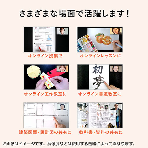 手元撮影カメラ 書画カメラ WEBカメラ付き A3対応 1800万画素 OCR対応 手元シャッター Zoom オンライン授業 家庭教師 テレワーク