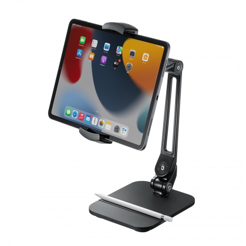 モバイルモニター用アームスタンド(ペントレー付き)【メモリダイレクト】