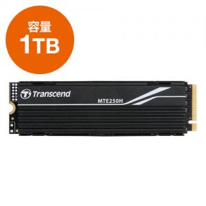 M.2 SSD 1TB MTE250H PCIe Gen4×4 NVMe アルミヒートシンク搭載 Transcend PS5動作確認済み