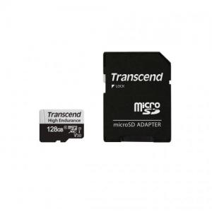 高耐久 microSDカード 128GB ドライブレコーダー向け Class10 UHS-I U3 SDカード変換アダプタ付 Transcend製