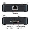 【アウトレット】USB3.0ハブ 2ポート バスパワー LANポート付 SurfacePro6対応 ブラック サンワサプライ製
