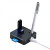 【アウトレット】USB3.0ハブ 2ポート バスパワー LANポート付 SurfacePro6対応 ブラック サンワサプライ製
