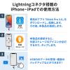 iPhone iPad Lightning Type-C USBメモリ 128GB バックアップ データ転送 画像 動画 MFi認証 Word Excel ガンメタリック