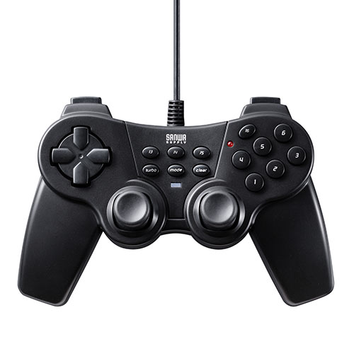 16ボタン ゲームパッド 全ボタン連射対応 Xinput対応 振動機能付