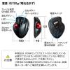 【アウトレット】ワイヤレストラックボール Bluetooth4.0 レーザーセンサー 左右スクロール ブラック
