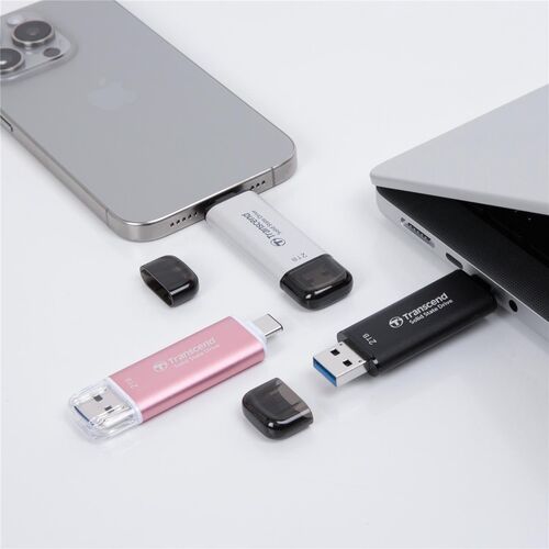 スティックSSD 1TB USB 10Gbps USB A USB-C デュアルコネクタ ピンク