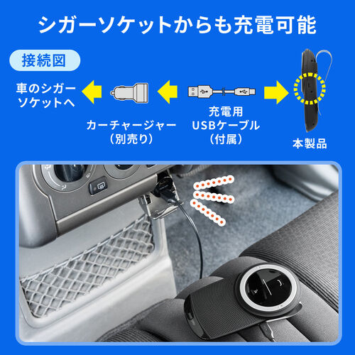 車載スピーカーフォン通話 音楽再生 Bluetooth4.1【メモリダイレクト】