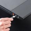 ◆セール◆ゲーミング モニター台 机上台 幅90cm LED照明 カーボン調 USB2.0 木製 ブラック