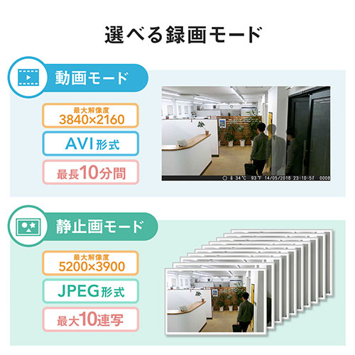 防犯カメラ トレイルカメラ 小型 4K 屋外 工事不要 電源不要 電池式