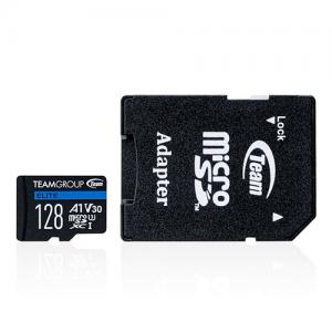 microSDXCカード 128GB UHS-I U3 V30 SDカード変換アダプタ付き Nintendo Switch対応 Team製 YT-MCSD128G