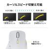 【アウトレット】横スクロール Bluetoothマウス サイドホイール搭載 マルチペアリング 充電式 静音 ホワイト
