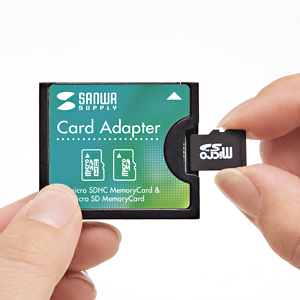 microSDカード用 コンパクトフラッシュ (Type I) 変換アダプタ