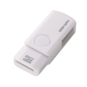 マイクロSD(microSD)カードリーダー(ホワイト) ADR-MCU2SWW
