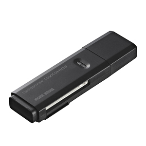 USB2.0カードリーダー(ブラック)