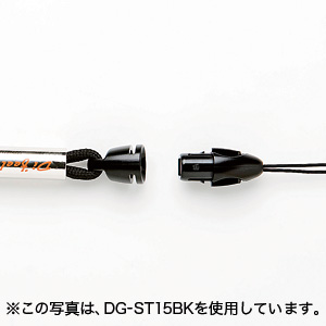 ネックストラップ(細ひも、レッド) DG-ST15R サンワサプライ