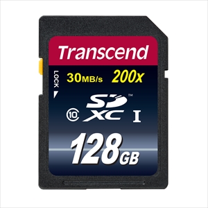 SDXCカード 128GB Class10対応 200倍速 Transcend製