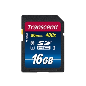 SDHCカード 16GB class10 UHS-I対応 Transcend社製