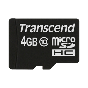 microSDHCカード 4GB Class10対応 Transcend製