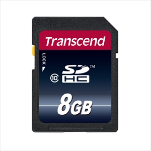SDHCカード 8GB Class10対応 200倍速 Transcend製