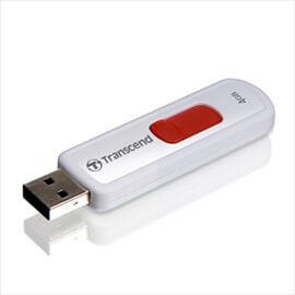 USBメモリ 4GB USB2.0 ホワイト JetFlash530 Transcend製